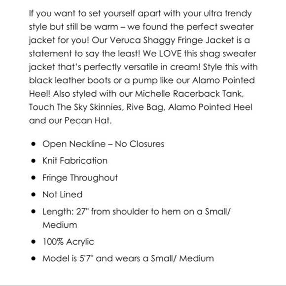 Vici Veruca Fringe Jacket - Picture 3 of 8